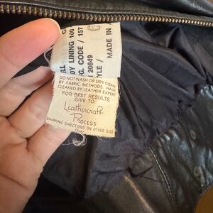 Vintage Leather Bomber jacket by Gino Giorgio